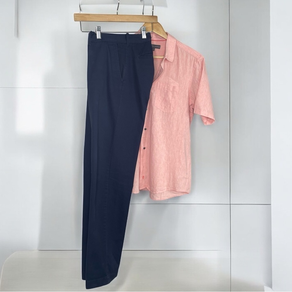 J. Crew Factory Driggs slim-fit pant in Oxford cloth Blue 36x34